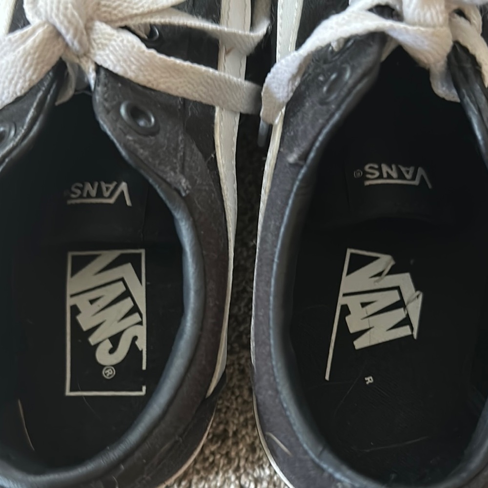 Vans Black and White Classic Sneakers - Picture 3 of 5